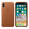 SFR-Coque Apple cuir havane pour iPhone X